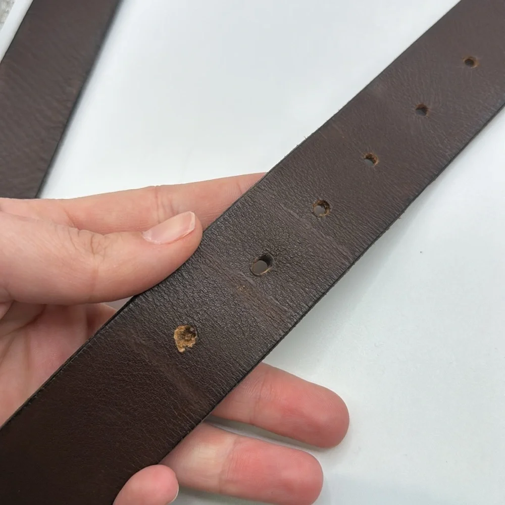 Timberland Black Leather Belt Reversible Black Brown Mens